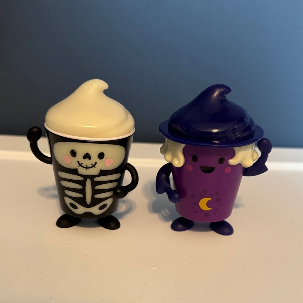 Skeleton and Witch Halloween Figures